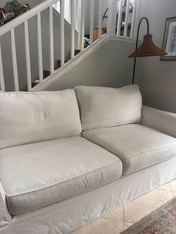 Pottery Barn Comfort Arm Slipcover Sofa
