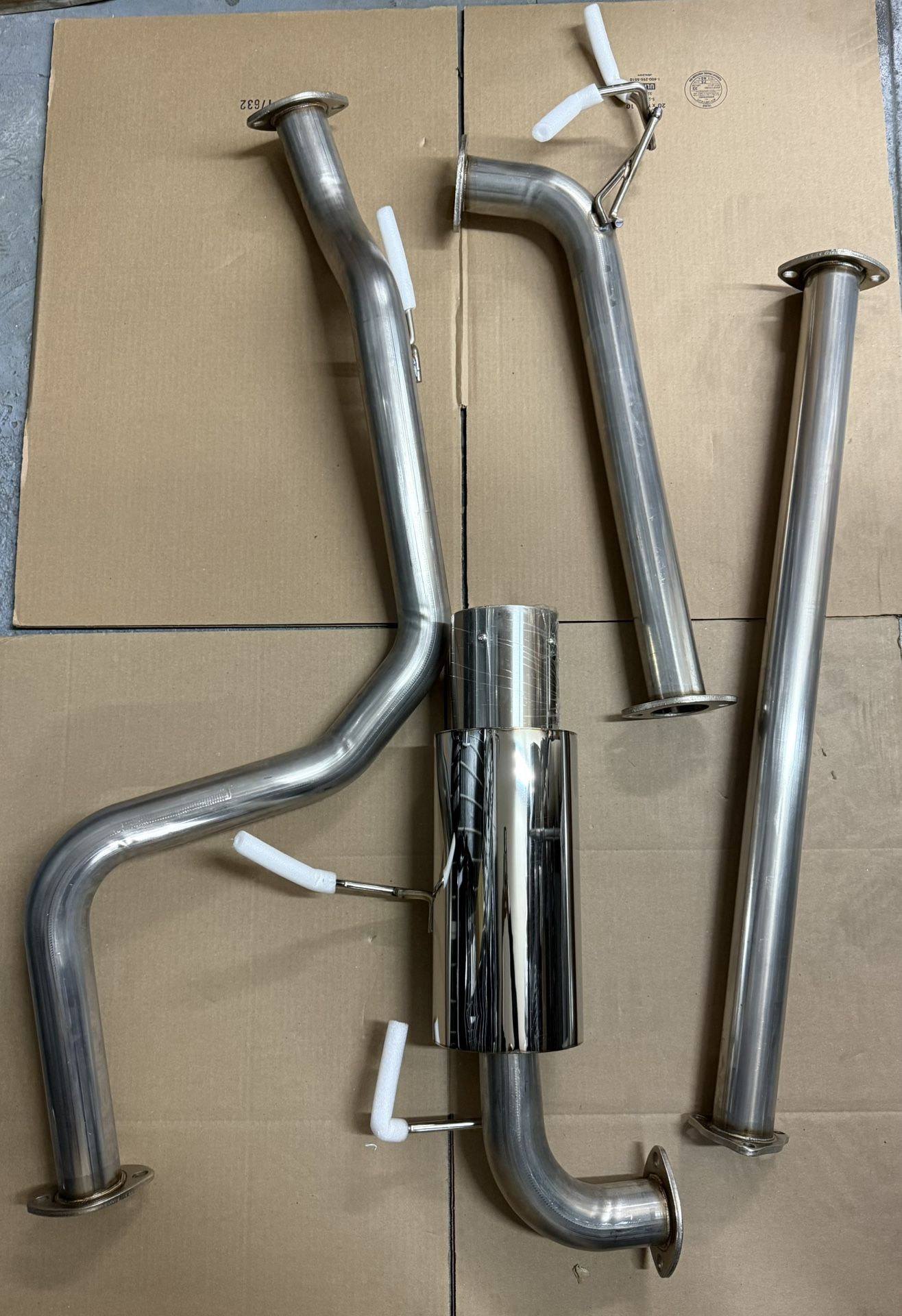 Stainless Steel Cat Back Exhaust System 90-93 Acura Integra no hardware