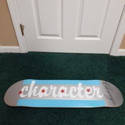 Skateboard Deck Character Chicago Flag