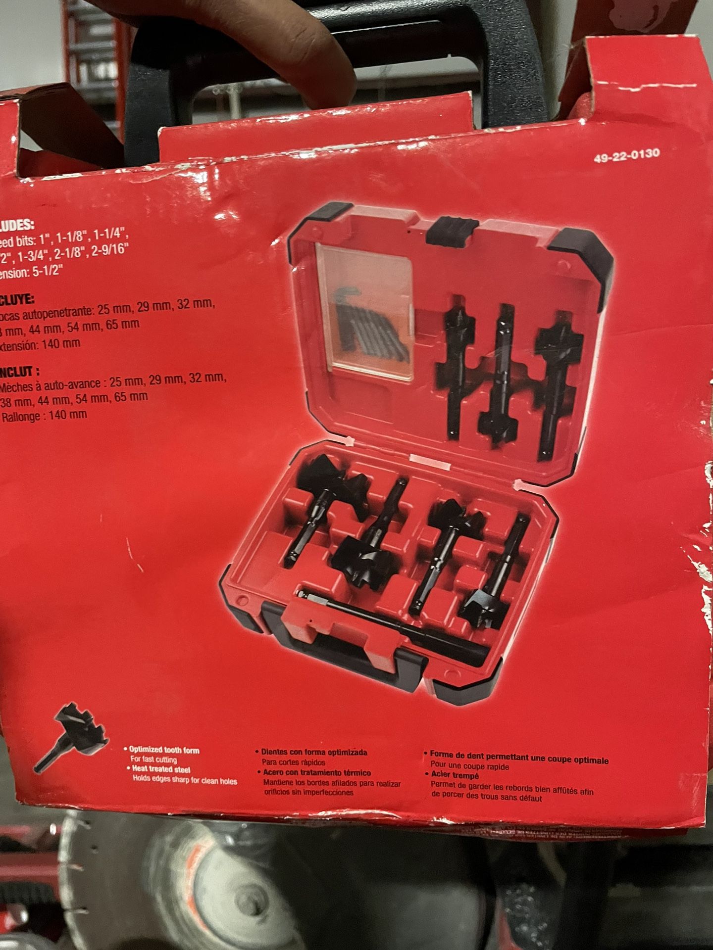 Selfeed High-Speed Steel Wood Boring Bit Set (7-Piece)