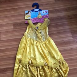 Beauty and the Beast Belle Halloween Costume Kids Dress Size 7/8
