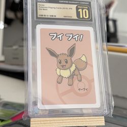 CGC 10 2019 Eevee Pokemon old maid card