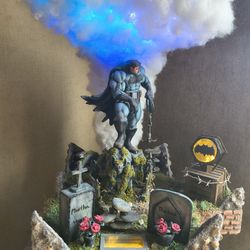 Batman Diorama Scene. Lightening And All Hand Done. Govee Lights