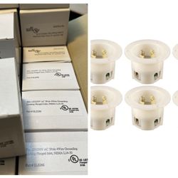 16-pack NEMA L14-30 Grounding Locking Flanged Inlet, 30A 125/250V AC, 3 Pole 4 Wire, cUL Listed