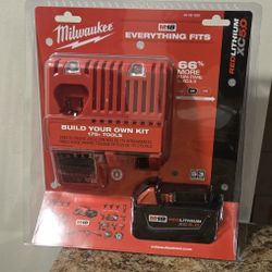 MILWAUKEE BATTERY SET HIGH OUTPUT NEW SEALED $100*****