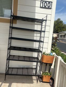 Metal shelf