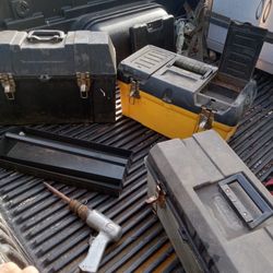 Three Nice Tool Boxes And One Powered Chisel