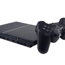 Ps2 Slim  System Cords Controller 2 Games Flawless Condition 