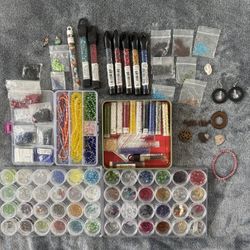 Large Beader's Paradise Bead Lot - Czech Glass Seed Beads & Bugle Beads - Jewelry Making