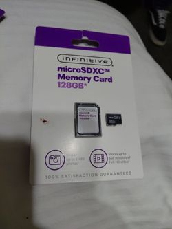 Micro sdxc memory card 128GB with adapter