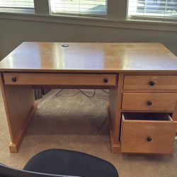 Matched Desk And Shelf