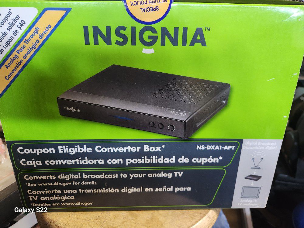 Unopened New Insignia Analog To Digital Converter Box