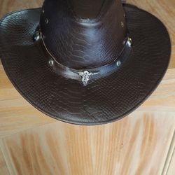 Leather Cowboy Hat