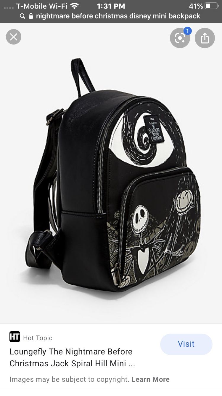 Nightmare Before Christmas Disney Mini Backpack