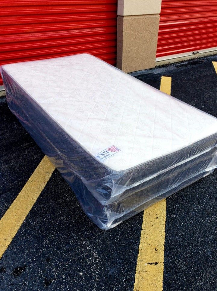 NEW TWIN MATTRESS AND BOX SPRING 😉 100% QUALITY & CONFORM 👌
