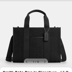 Smith Tote Coach Bag In Signature Jacquard