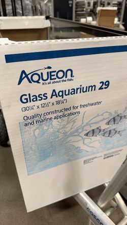 Glass Aquarium 29  30”x12”x18”
