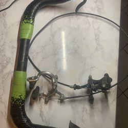 Aluminium Alloy Bike Handlebar Bullhorn with Brakes