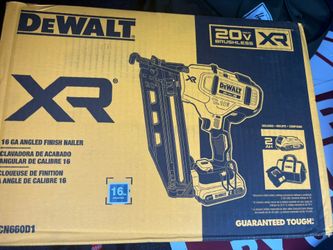 Dewalt 16 GA Angled Finished Nailer 20v Brushless XR