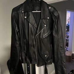 Real Leather Biker Jacket