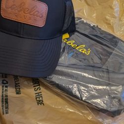 Cabela's New Hat And All Gear Bag NEW