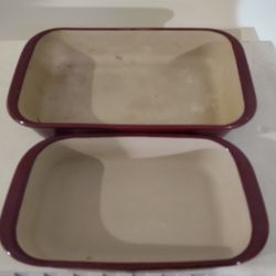 Set Of Two Pampered Chef Stone 1 L And 2 L Casserole Dishes