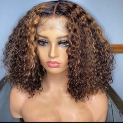 Ombré Brazilian Human Hair kinky Curly