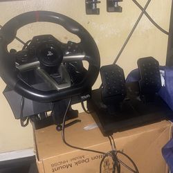 PlayStation Steering Wheel And Pedals 