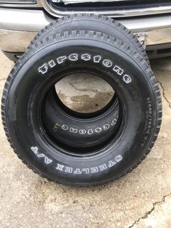 Pair of Firestone SteelTex A/T Tires