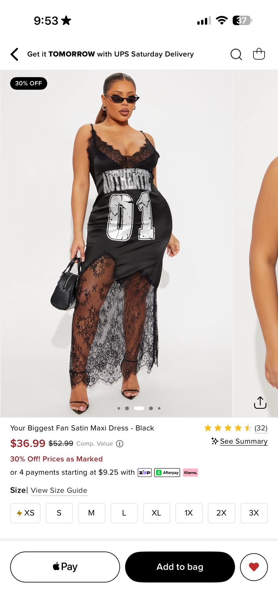 Jersey Dress FashionNova 2XL