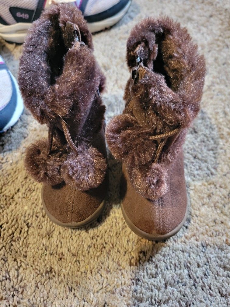 Toddler Girl's Size 8 Brown Tassel Boots