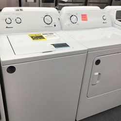 New Scratch And Dent Amana Washer And Dryer Set. 1 Year Warranty 