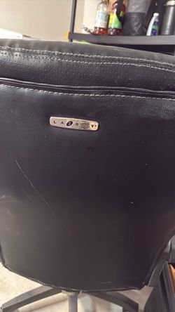 Free- La-Z-Boy Black Faux Leather Office Chair