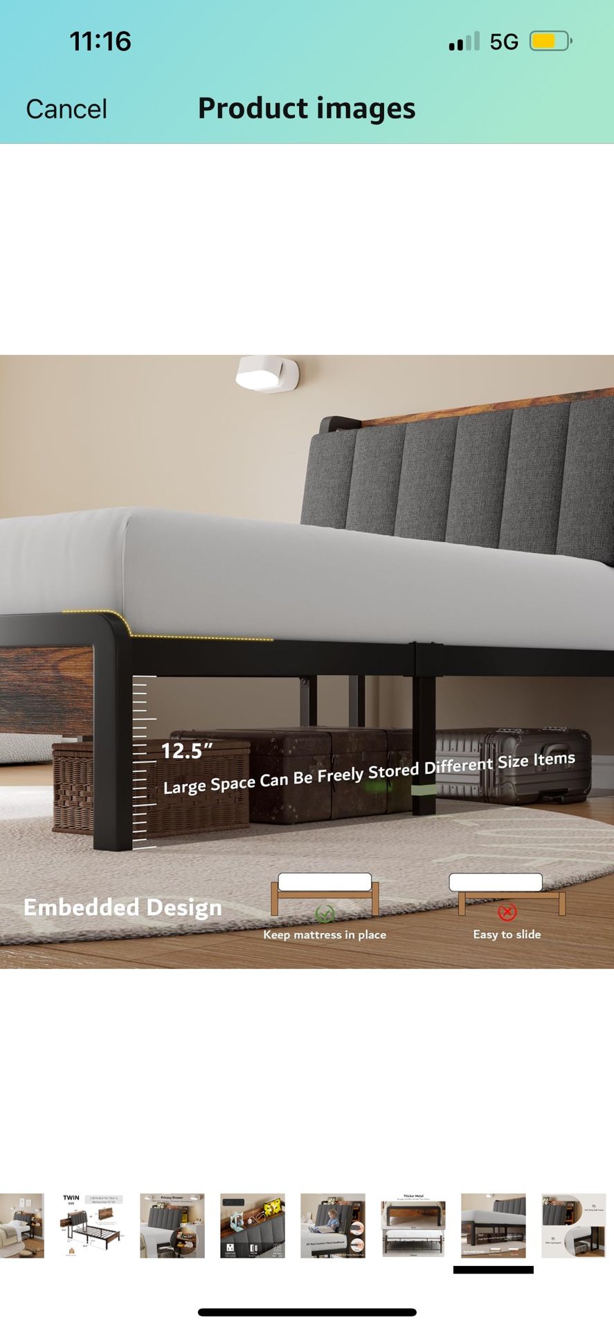 Twin Size Mattress And Frame