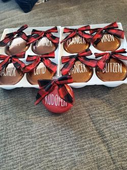 Rae Dunn Holiday Ornaments