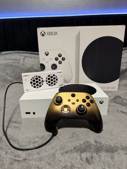 Xbox Series S 512GB + Gold Shadow Controller & Dual Cooling Fan