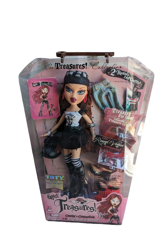 MGA BRATZ THE TREASURES COLLECTION ROXXI DRESSED FASHION DOLL NEW COMPLETE