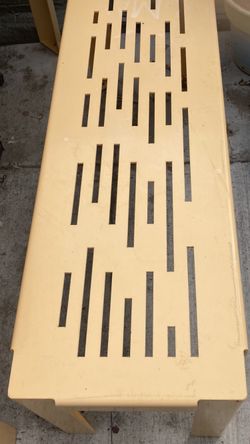 ALL STEEL BENCHES HEAVY DUTY BENCH CAN BE FOR PICNIC TABLE RESTAURANT HOME CAN BE BOLTED TO FLOOR NO ONE CAN STEAL PAINT ANY COLOR YOU CHOOSE