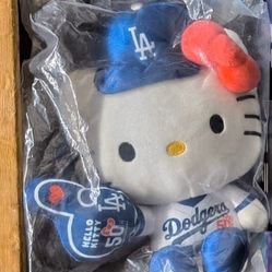 Dodgers Hello Kitty Plush 50th anniversary