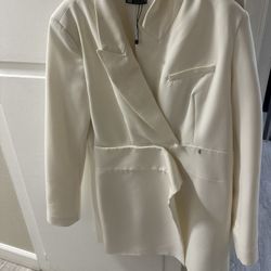 ZARA White Blazer Dress – Size Large – New with Tags – $10