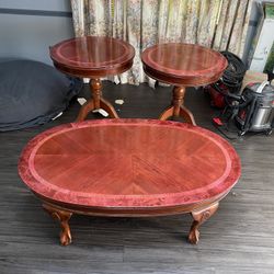 Coffee Table And End Tables 