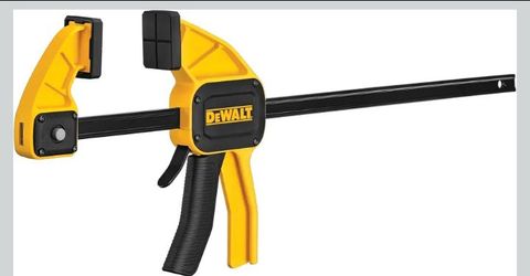 Dewalt Large Trigger Bar Clamp, 12-Inch Throat Depth