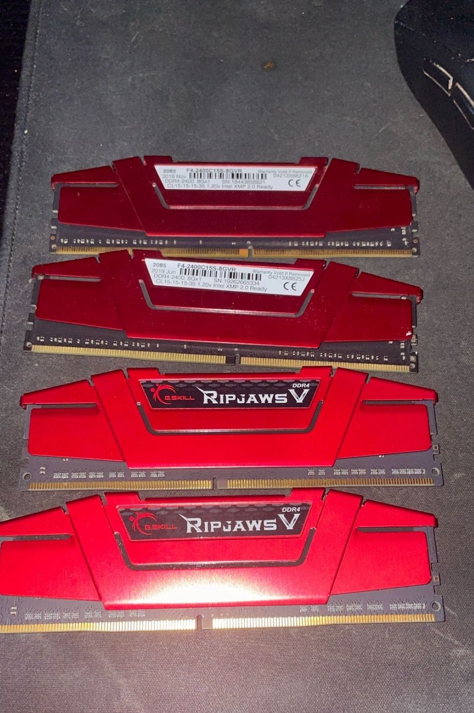 G. Skill Trident V 4x 8gb Ram Sticks