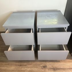 2 Night Stands W/ 2 Drawers Each. Both For $50