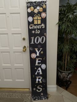 Happy 100th Birthday Banner & Accessories