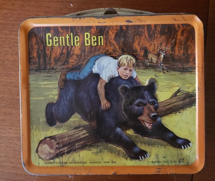 Antique Gentle Ben Metal Lunchbox