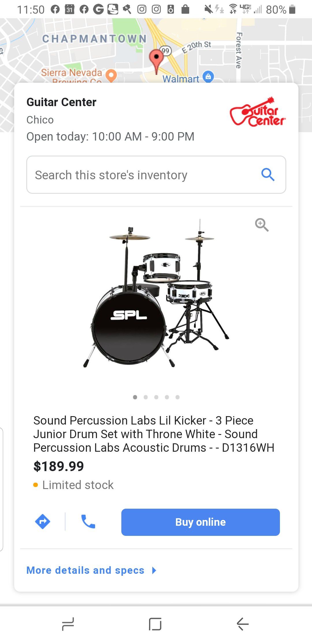 SPL pro drum set for kids