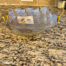 2 Trays And Snack Container Set