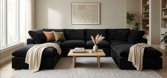 Cloud Sofa Sectional -Comfort, Like New!
