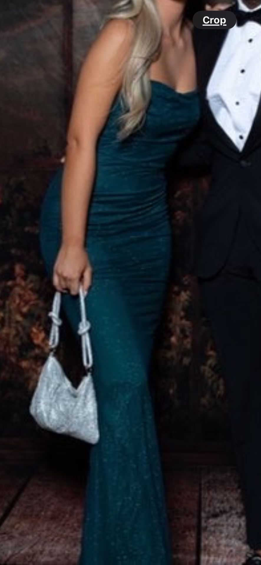Sparkling Green Gown XS